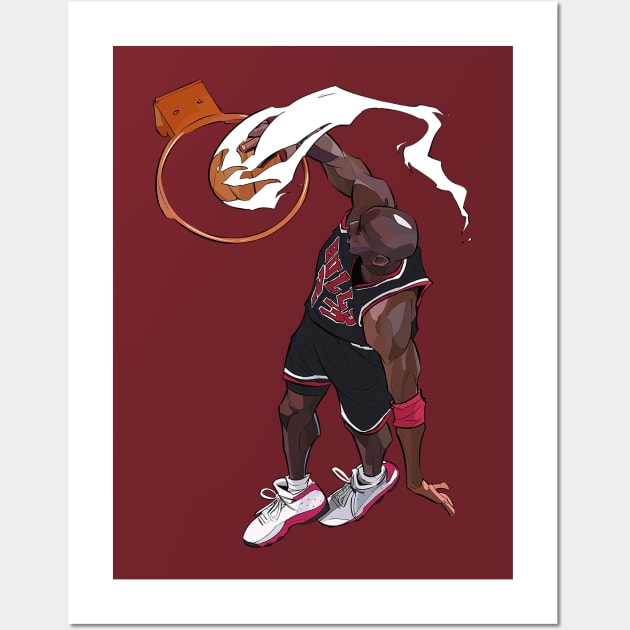 BASKETBALLART - JORDAN JUMP Wall Art by JORDAN-ART23